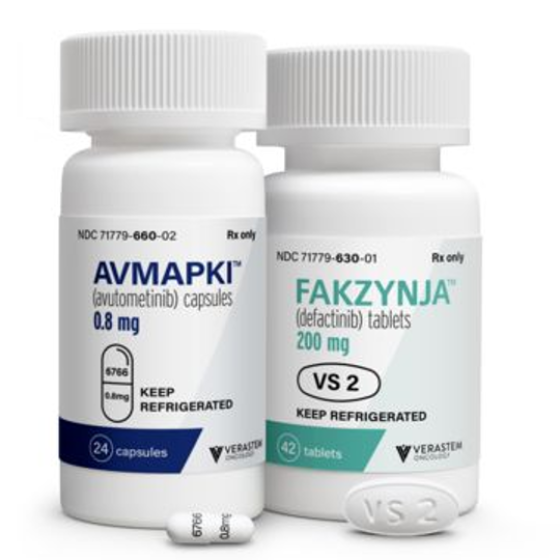 AVUTOMETINIB POTASSIUM; DEFACTINIB HYDROCHLORIDE